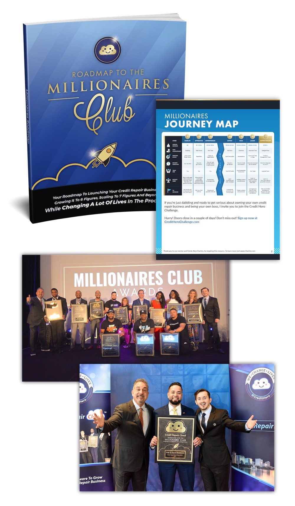 Millionaires Journey + Roadmap Mockup Millionaires Journey + Roadmap Mockup